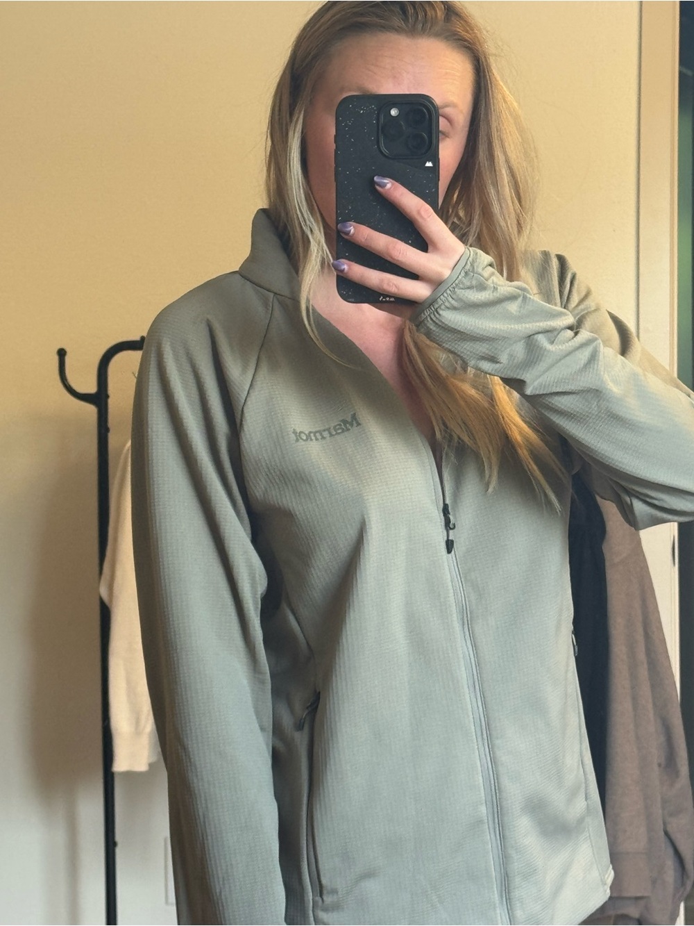 Marmot light green zip up